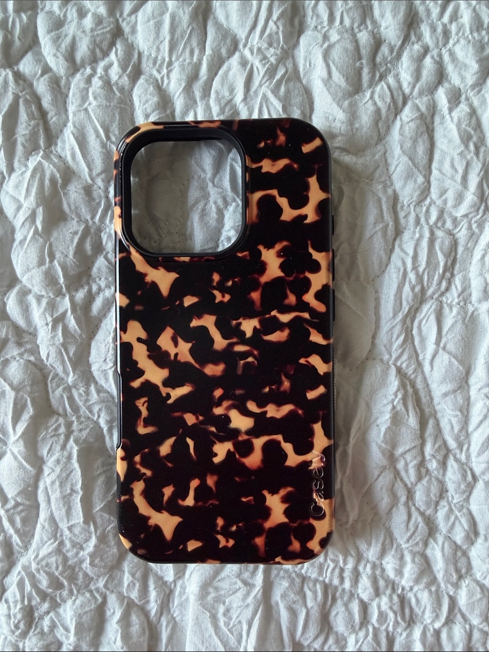 Casely Tortoiseshell Pattern iPhone 16 Pro Case - Brown/Black